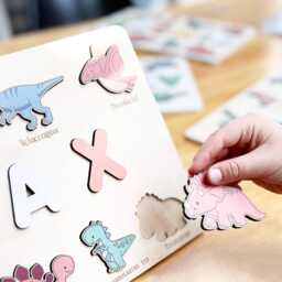 Personalised Dinosaur Name Puzzle - Custom Wooden Toddler Toy - thumbnail 2