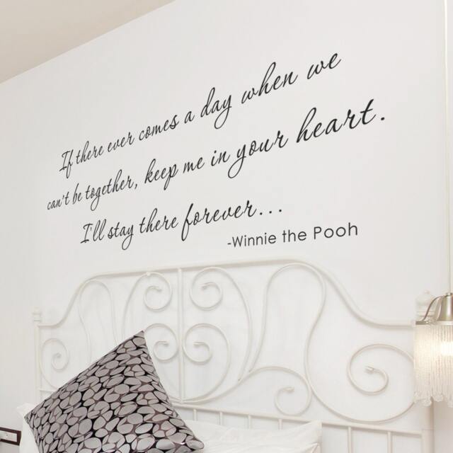 Winnie The Pooh Quote Nursery Vinyl Wall Lettering Art Decal - 056 - image 1