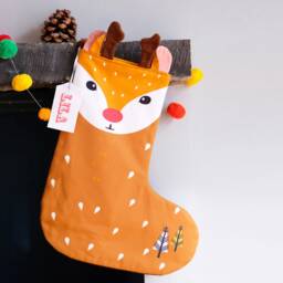 Personalised Christmas Stocking, Santa, Rainbow Sock, Reindeer, Superhero, Family Holiday Stocking Set - thumbnail 2