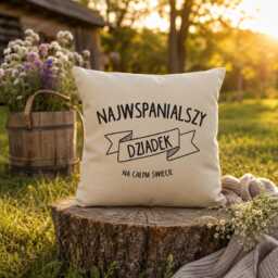 Dziadek Pillow, Polish Grandfather Gift, Best Grandpa Cushion, Father's Day Present, Gift For