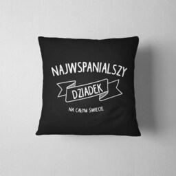 Dziadek Pillow, Polish Grandfather Gift, Handmade Cotton Cushion - thumbnail 3