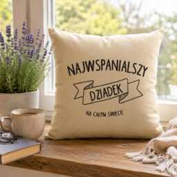 Dziadek Pillow, Polish Grandfather Gift, Best Grandpa Cushion, Father's Day Present, Gift For - thumbnail 3