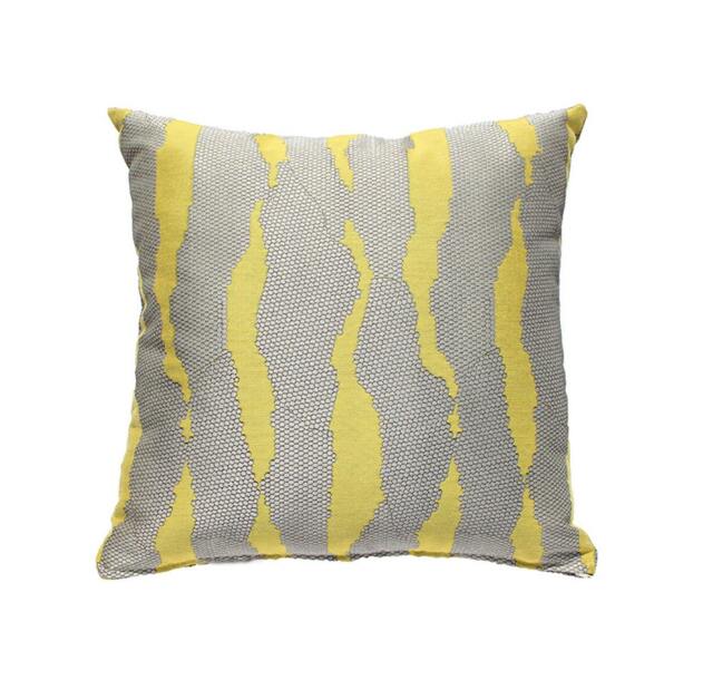 Cracked Texture Animal Print Pillow Cover - Green & Gray - image 1