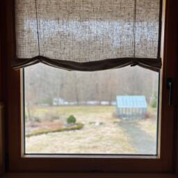 Tie Up Decorative Window Blind, Otto, Linen Natural Fabric, Rod Pocket Shade - thumbnail 4