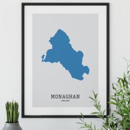 County Monaghan Map Print, Irish Wall Art - thumbnail 4