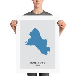 County Monaghan Map Print, Irish Wall Art - thumbnail 3
