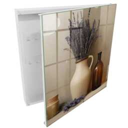 Lavender Vase Key Cabinet For Home, Beige Box Vintage Nature, Lovers Of Nature & Elegance - thumbnail 2