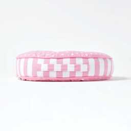 Pink Round Floor Cushion, Dining Chair Seat Pad, Booster Cushion Pads - Indoor/Outdoor - thumbnail 4