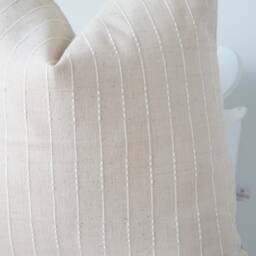 Neutral Striped Pillow Cover - thumbnail 2