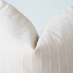 Neutral Striped Pillow Cover - thumbnail 3