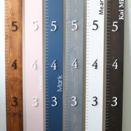 Growth Chart Ruler 3D - Playroom Decor Wall Personalized Wood Nursery Signs Kids Art Toddler Bedroom - thumbnail 2