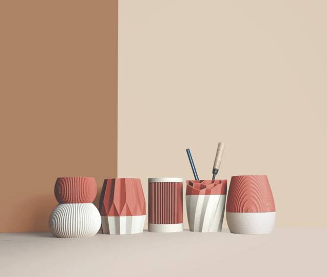 Pencil Pots, Desk Organizer Made With Recycled Wood, Idea For Office Accessories, Storage & Decoration, Scandinavian Design, Gift Home - image 1