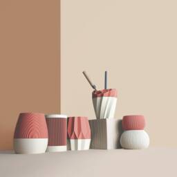 Pencil Pots, Desk Organizer Made With Recycled Wood, Idea For Office Accessories, Storage & Decoration, Scandinavian Design, Gift Home - thumbnail 3