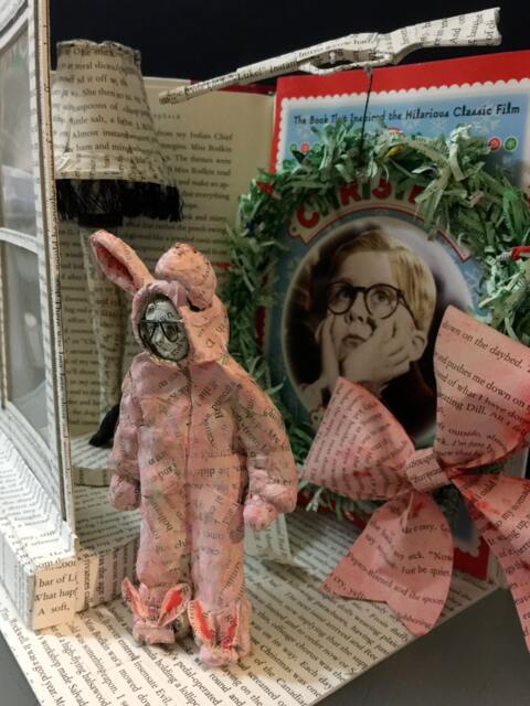 A Christmas Story Up-Cycle Book Sculpture - image 1