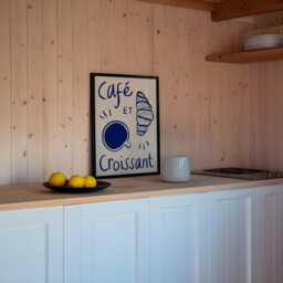 Caf?? Et Croissant Unframed Print - Kitchen Art Decor Prints Coffee Posters French - thumbnail 3
