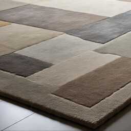 Handmade Oushak Wool Area Rug - Traditional Geometric Floral Oriental Home Decor Carpet - thumbnail 4