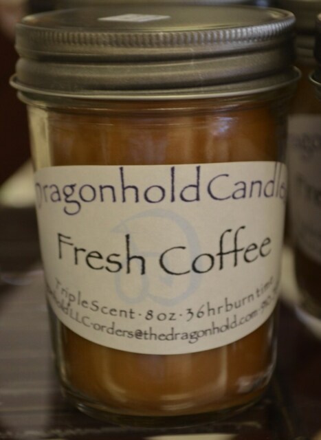 Fresh Coffee Candle Hand Poured, Triple Scented Soy-Paraffin Candle