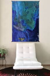 Earth Tapestry - Landscape Yoga Gift Psychedelic Hippie Nature Wall Hanging Map Earths Aquarium - thumbnail 1