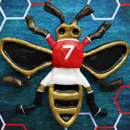 Manchester United Bee Framed Art, George Best Fan Gift - thumbnail 2