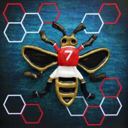 Manchester United Bee Framed Art, George Best Fan Gift - thumbnail 3