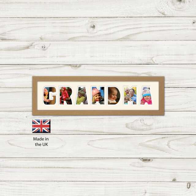 Grandma Photo Frame Word Name Special Gift Mother's Day 33-Dd By Photos in A Word - image 1