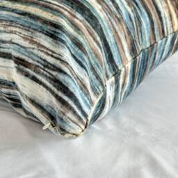 Rustic Indigo Bark Design Pillow Cover Vintage Ethnic Textile - 20x20 - thumbnail 2