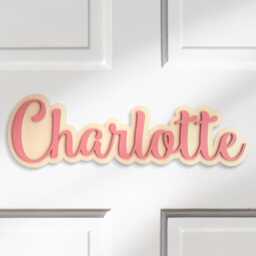 Custom Kids Door Name Sign, Personalized Wooden Wall Decor, Christmas Gift For Kids, Playroom Sign Y67 - thumbnail 1
