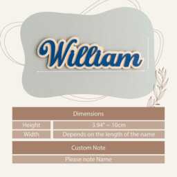 Custom Kids Door Name Sign, Personalized Wooden Wall Decor, Christmas Gift For Kids, Playroom Sign Y67 - thumbnail 2