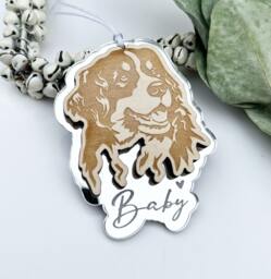 Bernese Mountain Dog Christmas Decoration, Ornament, Gift, Personalised Dog Theme - thumbnail 1