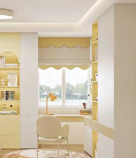 85 Colors Custom Roman Shades For Nursery , Shade With Pulley, Window Blind Kid, Cotton Blend Roman Valance - image 1