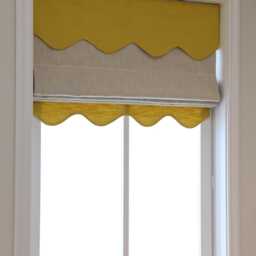 85 Colors Custom Roman Shades For Nursery , Shade With Pulley, Window Blind Kid, Cotton Blend Roman Valance - thumbnail 2