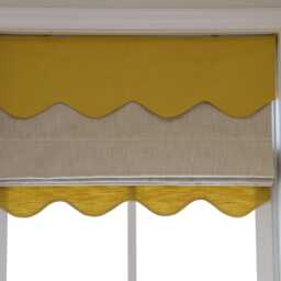 85 Colors Custom Roman Shades For Nursery , Shade With Pulley, Window Blind Kid, Cotton Blend Roman Valance - thumbnail 4