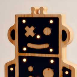 Robot Night Light For Kids Bedroom, Cute Led Robot Lamp With Soft Glow, Bedside Nightlight Gift Toddlers & Children, Battery Operated - thumbnail 2