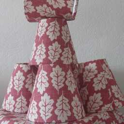 Oak Candle Clip Lampshade Ginger Colour - thumbnail 4