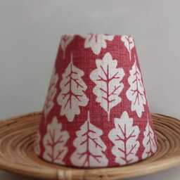 Oak Candle Clip Lampshade Ginger Colour - thumbnail 3