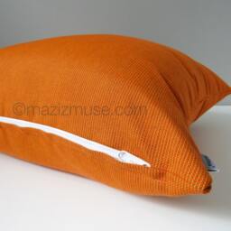 Sale, Sunbrella?? Pillow Cover in Volt Fabric Spark Orange, Modern Outdoor Throw Cushions For Patio & Garden Chairs - thumbnail 2