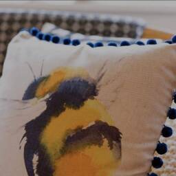 Bumble Bee Cushion, Decor, Throw Pillow, Large Bee Cushion. Save The Bees Gift - thumbnail 4
