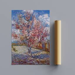 Van Gogh Peach Tree Print - Framed Canvas, Rolled Canvas Or Photo - thumbnail 3