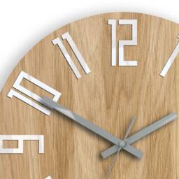 Wood Clock Silent Slim Gray , Large Wall Clock, Unique Wall Clock, Gift Unusual Modern Abstract Style 33, 5cm/13, 19 - thumbnail 2