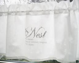 Curtain Shabby Chic Nest Window Curtain Country House Bistro White - thumbnail 1