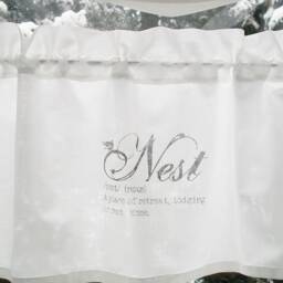Curtain Shabby Chic Nest Window Curtain Country House Bistro White - thumbnail 3