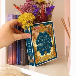 Once Upon A Broken Heart Book Vase, Ceramic Fantasy Shaped Stephanie Garber Vase Decor, Romantasy Bookish Gift, Fairytale Lover - thumbnail 1