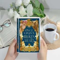Once Upon A Broken Heart Book Vase, Ceramic Fantasy Shaped Stephanie Garber Vase Decor, Romantasy Bookish Gift, Fairytale Lover - thumbnail 3