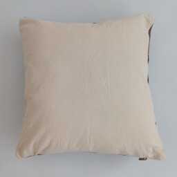 Moroccan Cactus Silk Cushion Cover, Handmade Charcoal Brown Sabra Throw Pillow, Scatter 18''x18''/47x47 cm - thumbnail 4