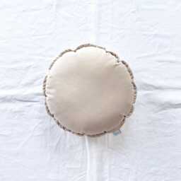 Round Velvet Pillow, Soft Accent Cushion, Throw Pillow - thumbnail 3
