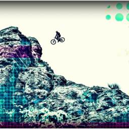Mountain Bike Beach Towel Freeride Rampage Art, Mtb Gift, Cam Zink - thumbnail 3