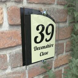 Acrylic & Aluminium Personalised Wall Plaque House Number - Arca5-1Bvp-B-C - thumbnail 2