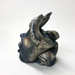Raku Ceramic Figurine Sculpture Stoneware Handemade Greek New Original Statue - thumbnail 3