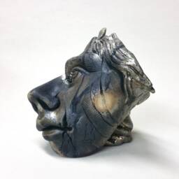 Raku Ceramic Figurine Sculpture Stoneware Handemade Greek New Original Statue - thumbnail 2