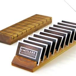 Handmade Business Card Holder/Retail Earring Display Wood Jewlrey Bracelet Necklace Boutique Stand - thumbnail 3
